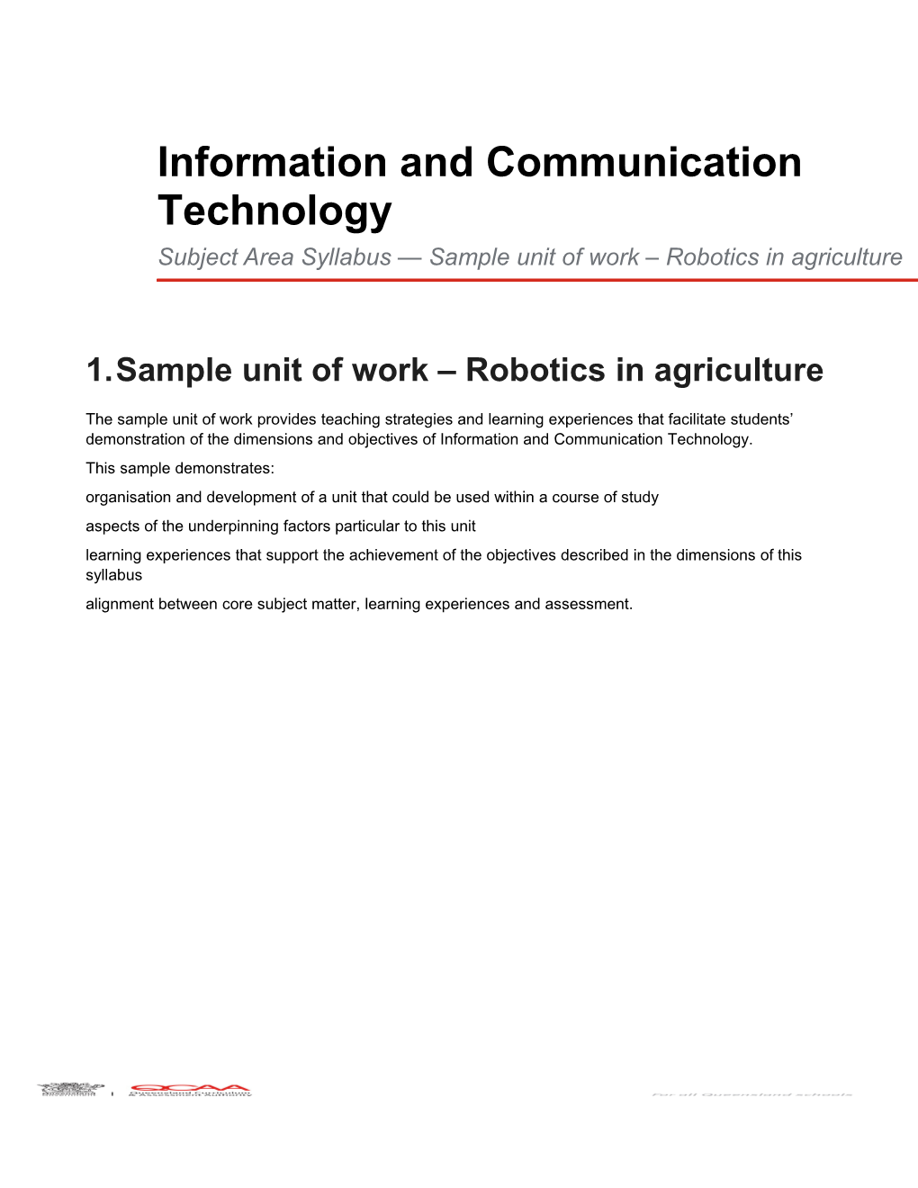 Information and Communication Technology 2014