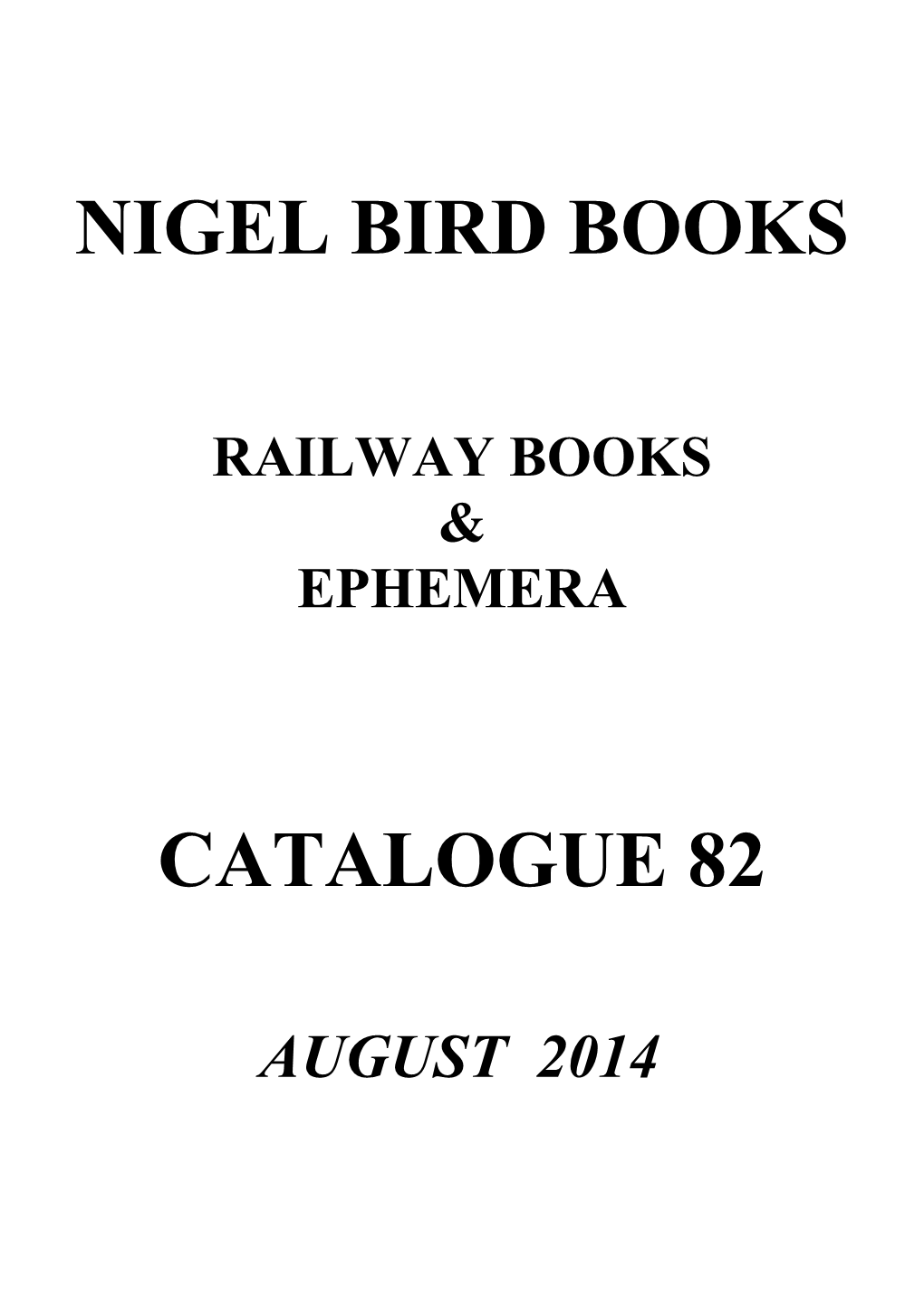 Nigel Bird Books