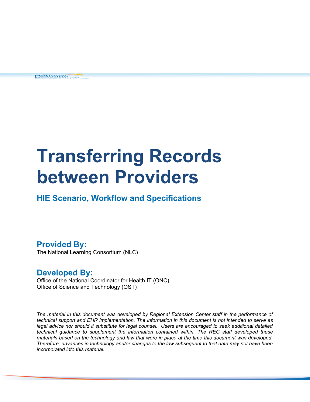 Transferring Records Between Providers