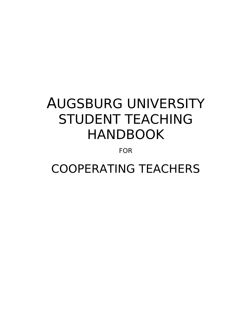 Augsburg University Mission Statement