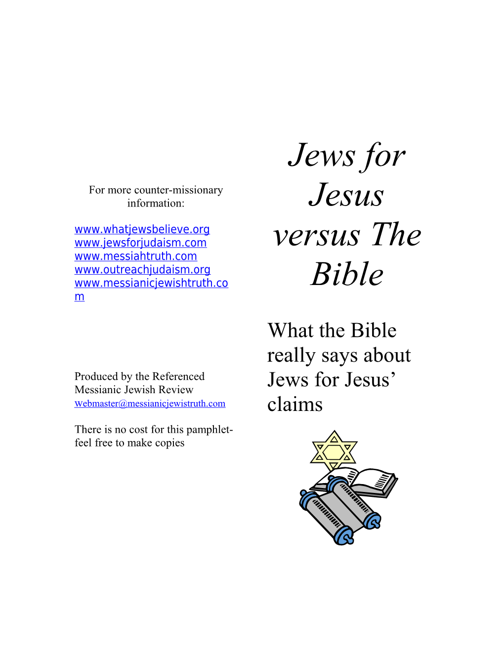 From the Lips of Jews for Jesus