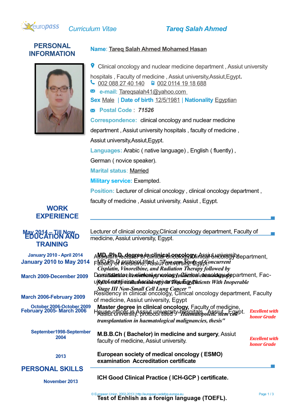 Short Course Adjuvant Radiotherapy Using IMRT in Resected Low Risk Uterine Cancer