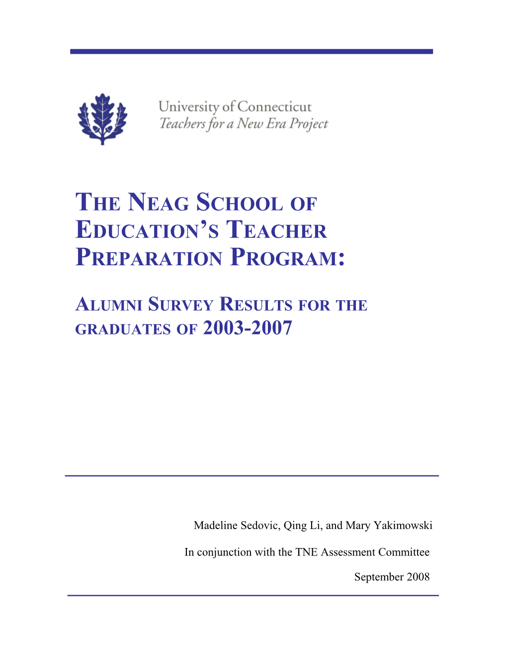 The Neagschool of Education S Teacher Preparation Program