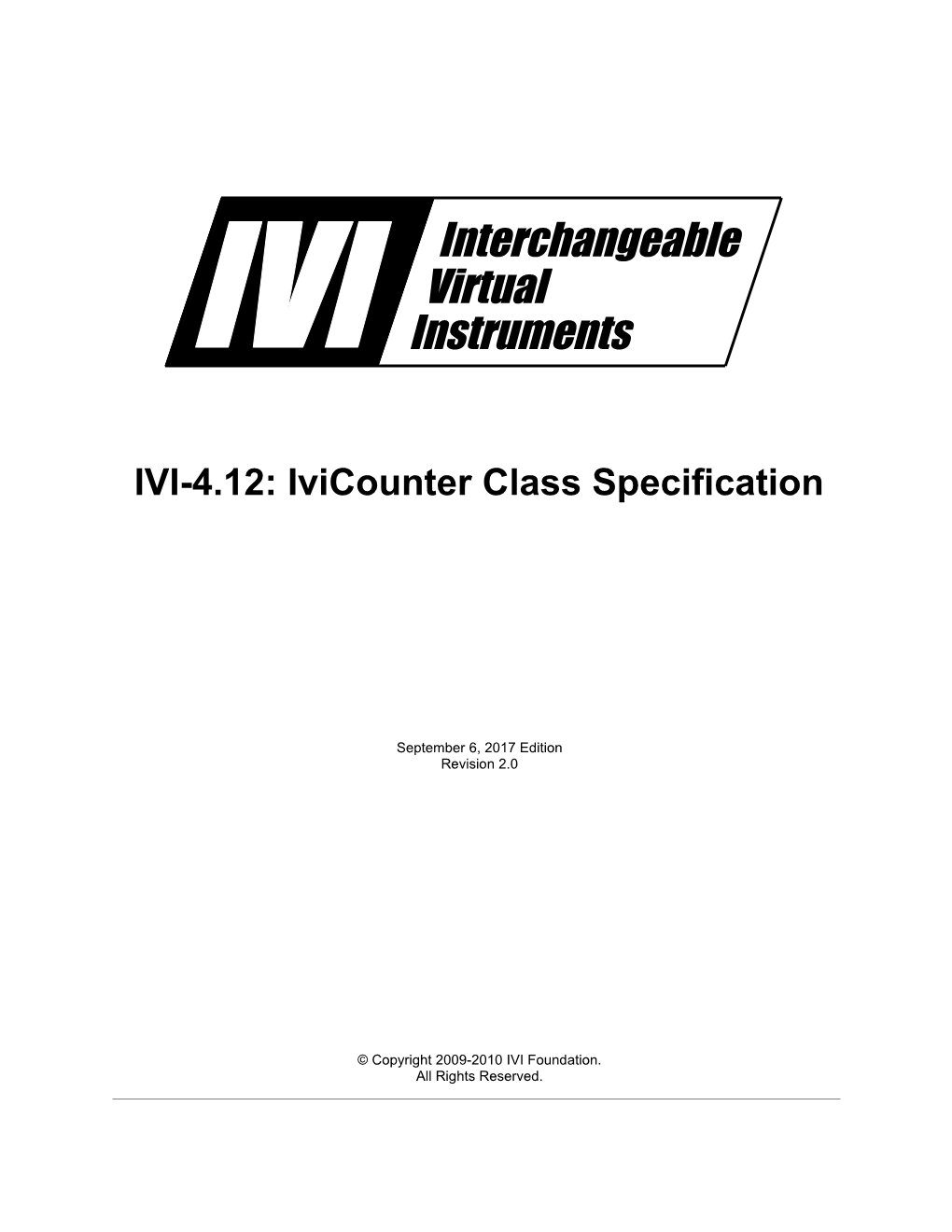 Ivicounter Class Specification