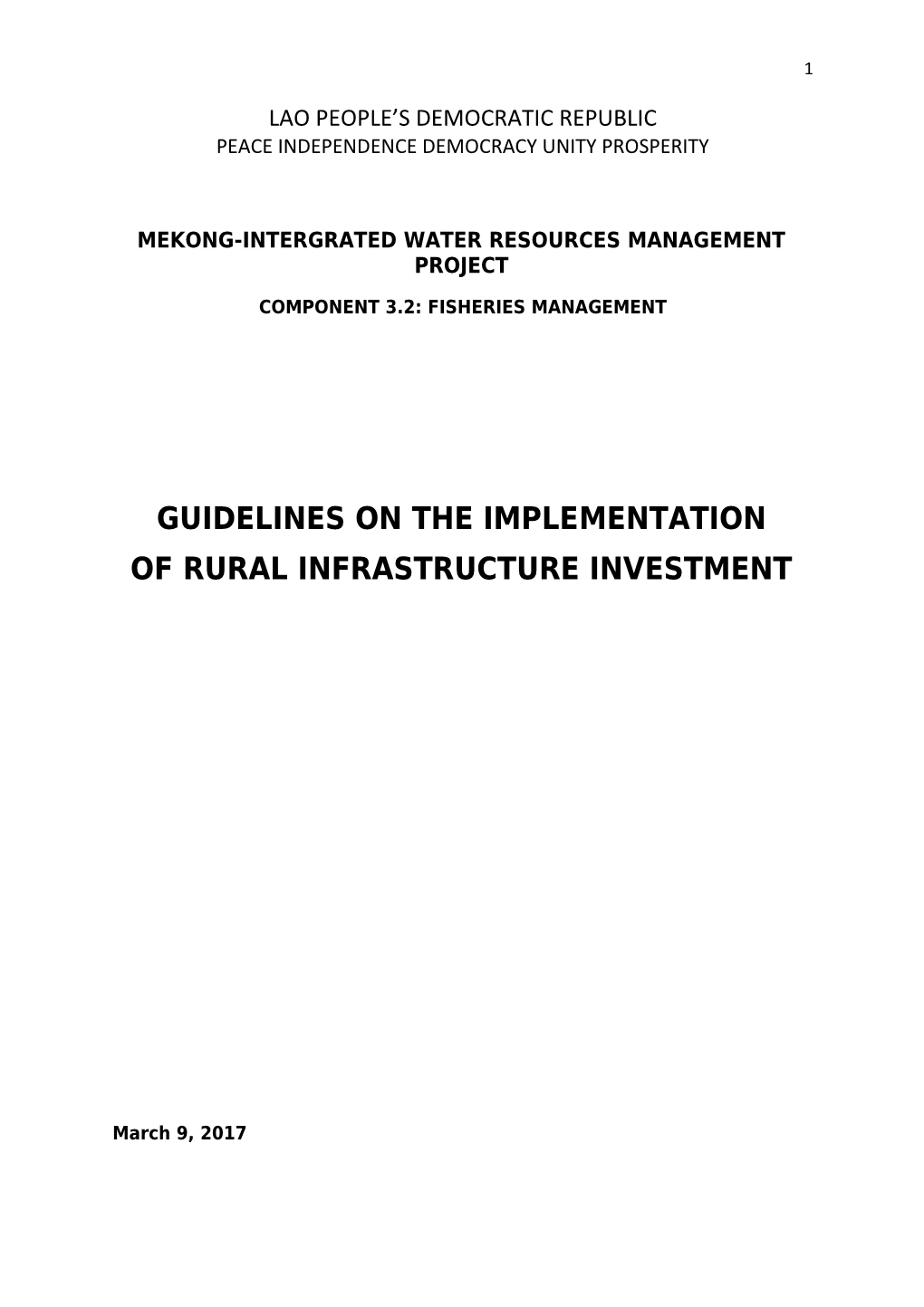 Mekong-Intergrated Water Resources Management Project