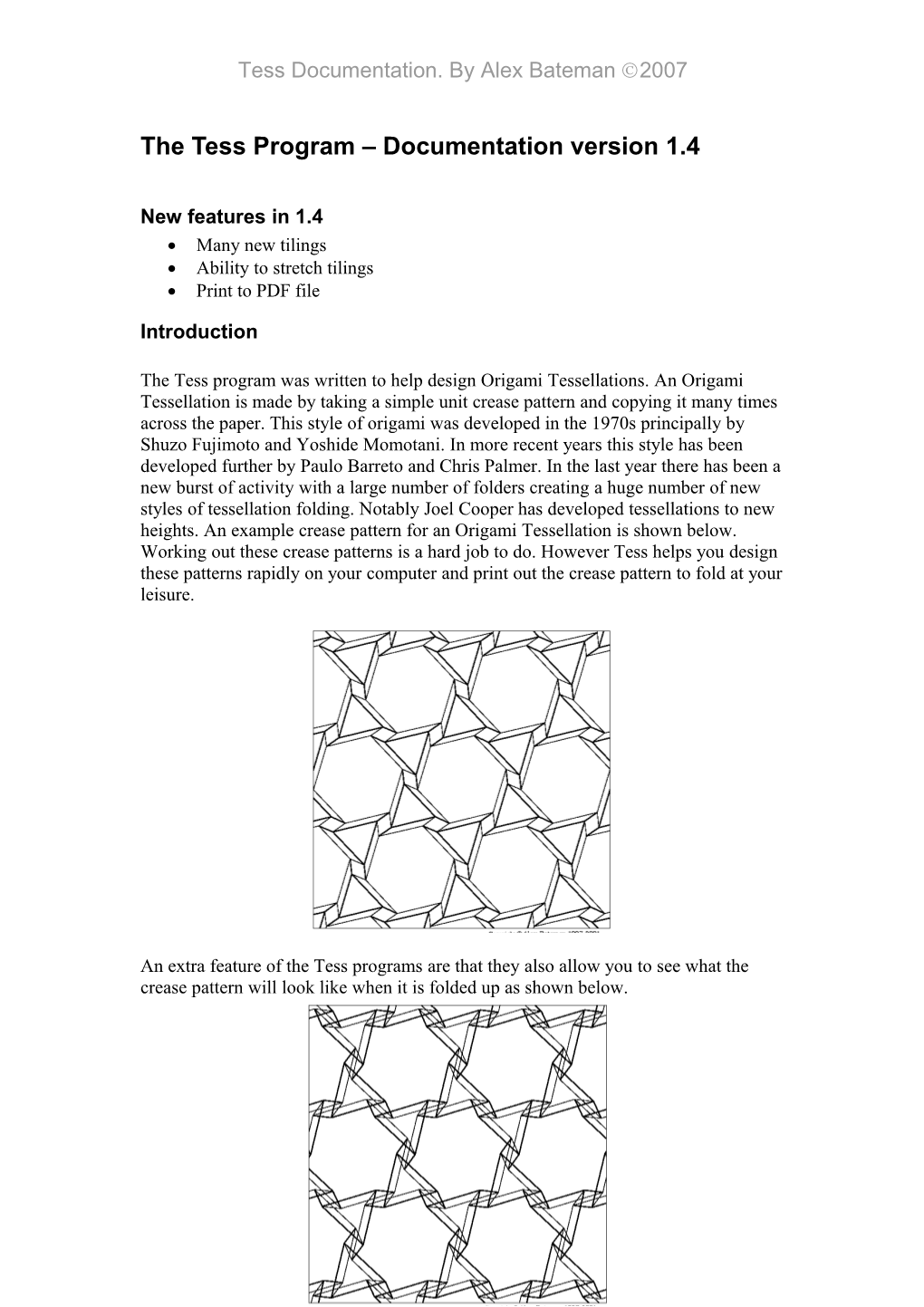 The Tess Program Documentation