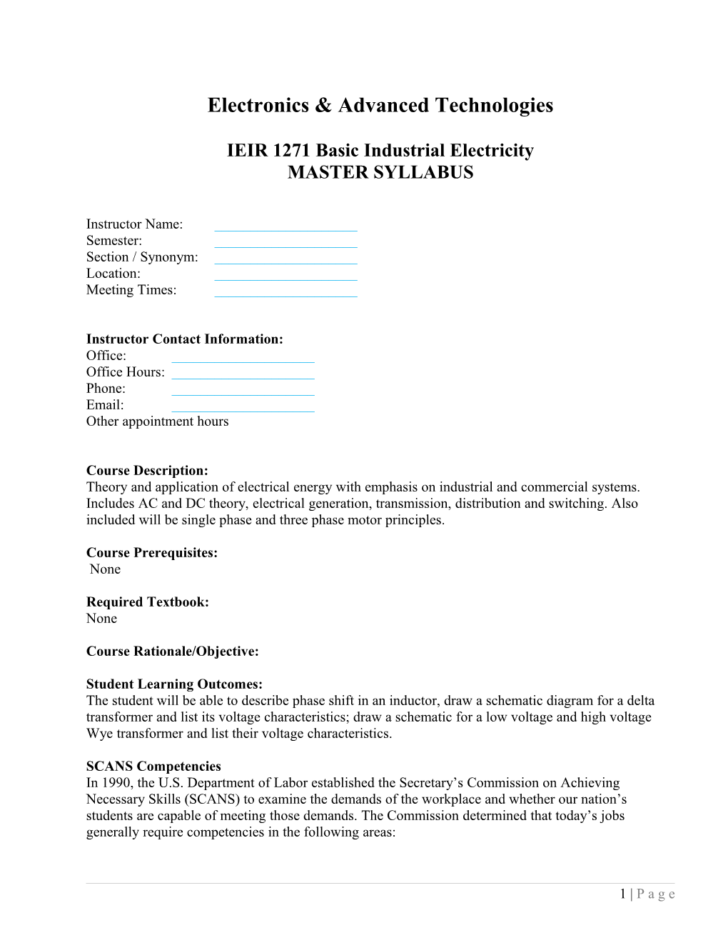 ACC - CETT 1403 - DC Circuits