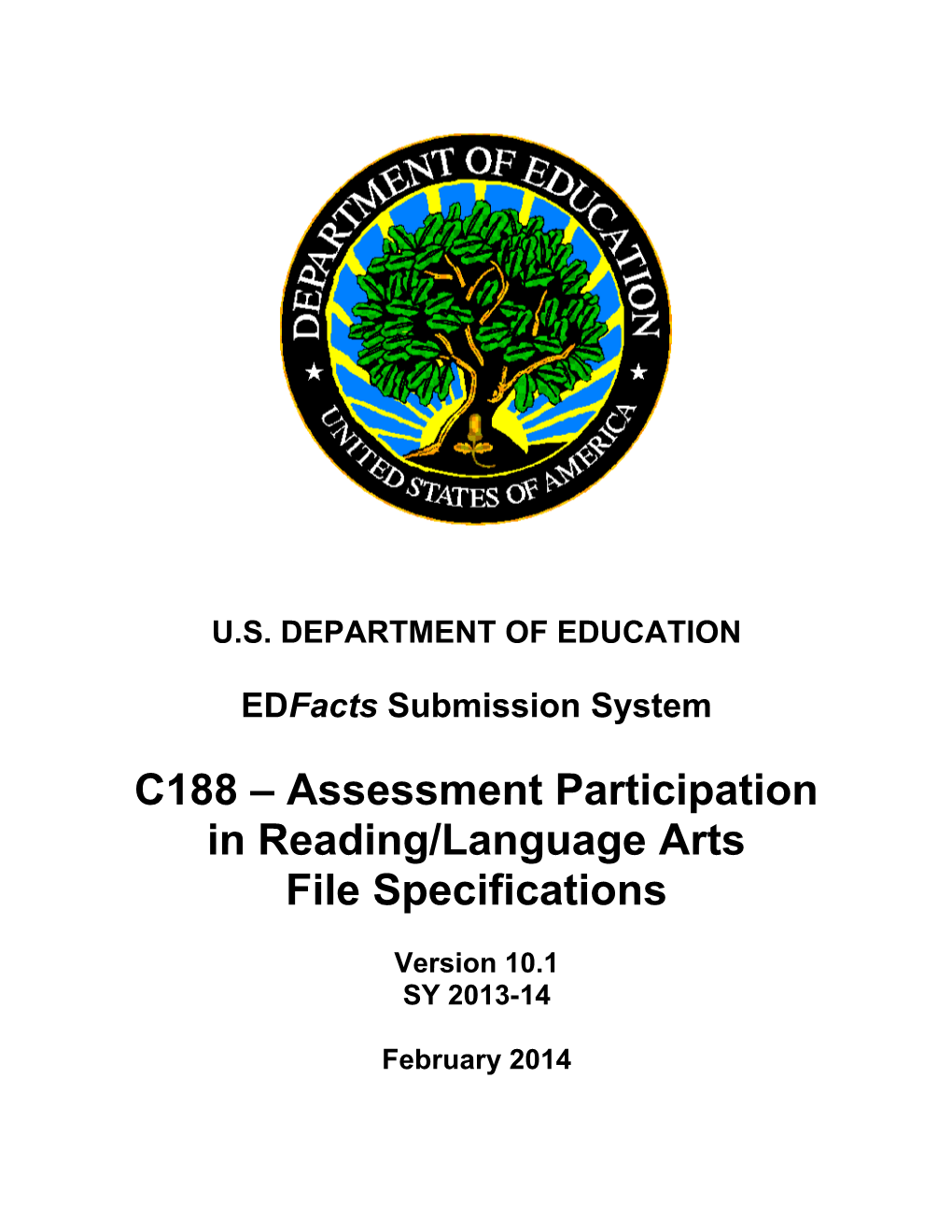Assessment Participation in Reading/Language Arts File Specifications