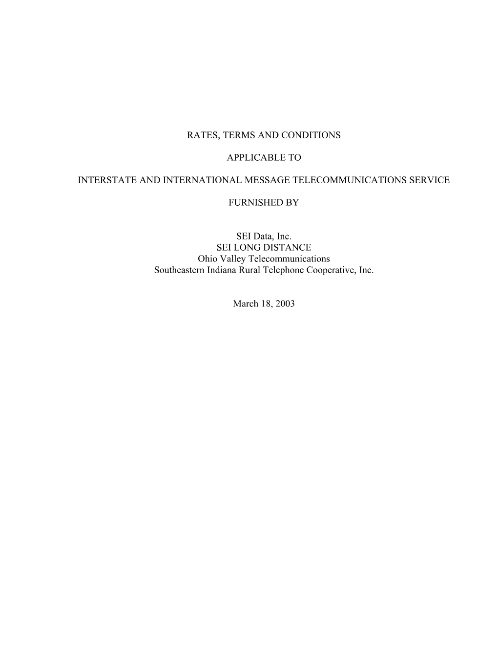 This Tariff Is Filed Pursuant to Section 13-502 (B) of the Public Utilities Act. ANPI Is