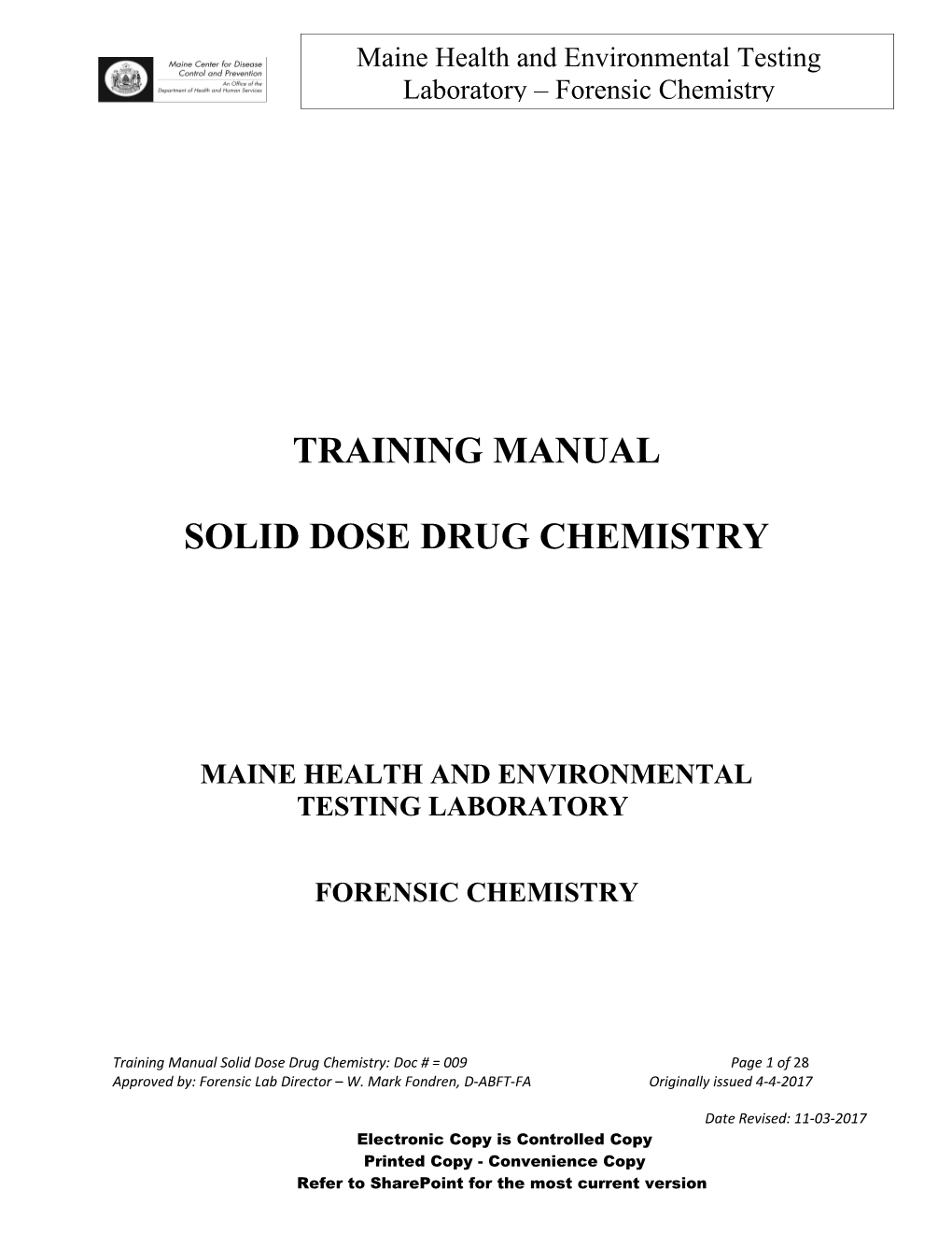 Training Manual - SDD