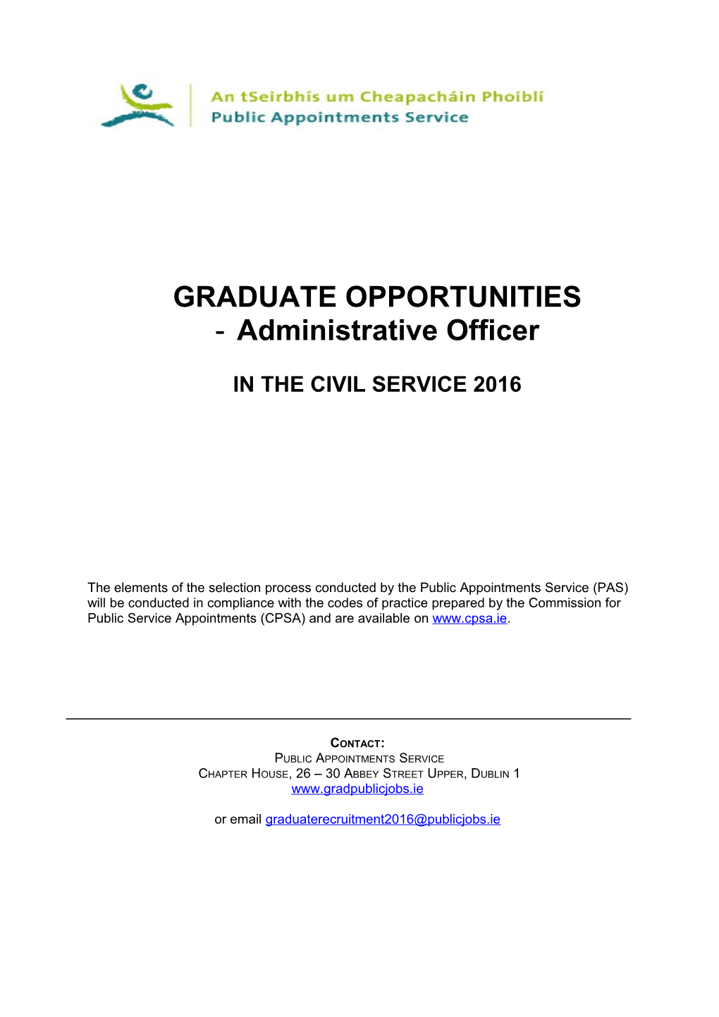 Graduate Opportunities