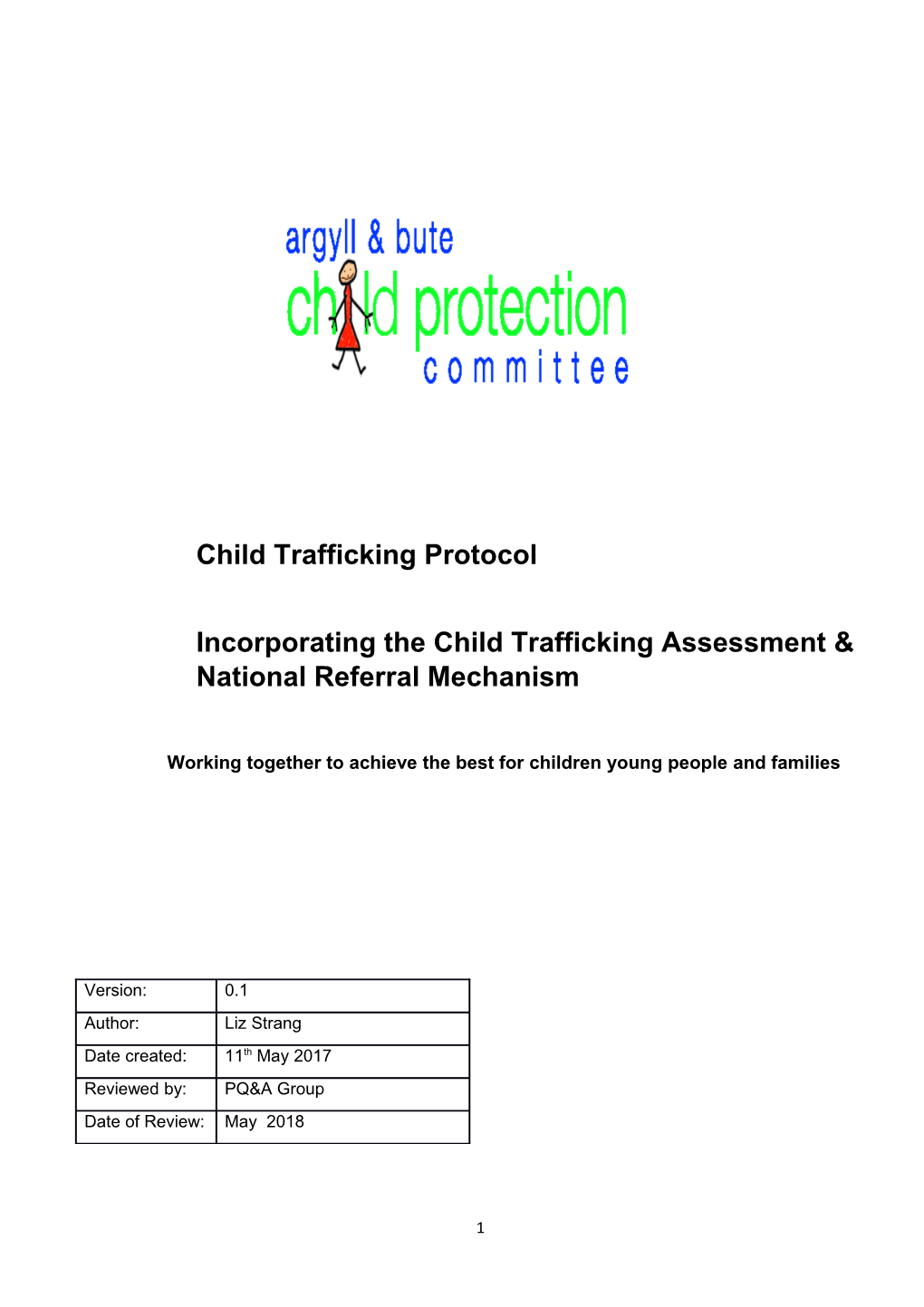 Glasgow Child Trafficking Protocol
