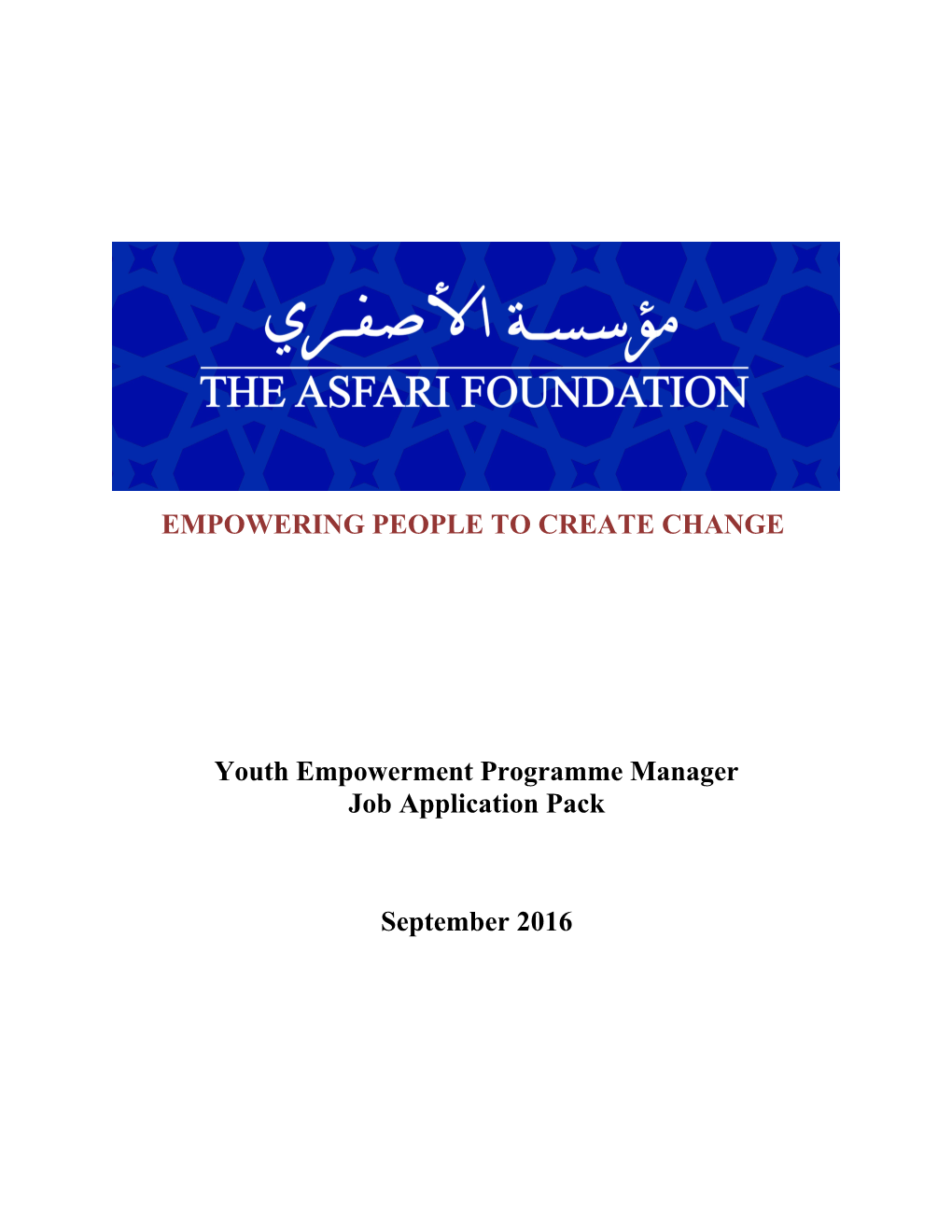 Empowering People to Create Change