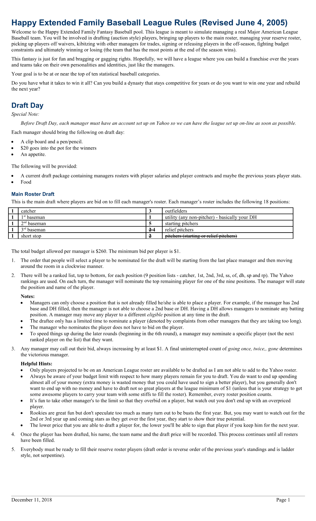 2003 WOAP Hockey League Rules