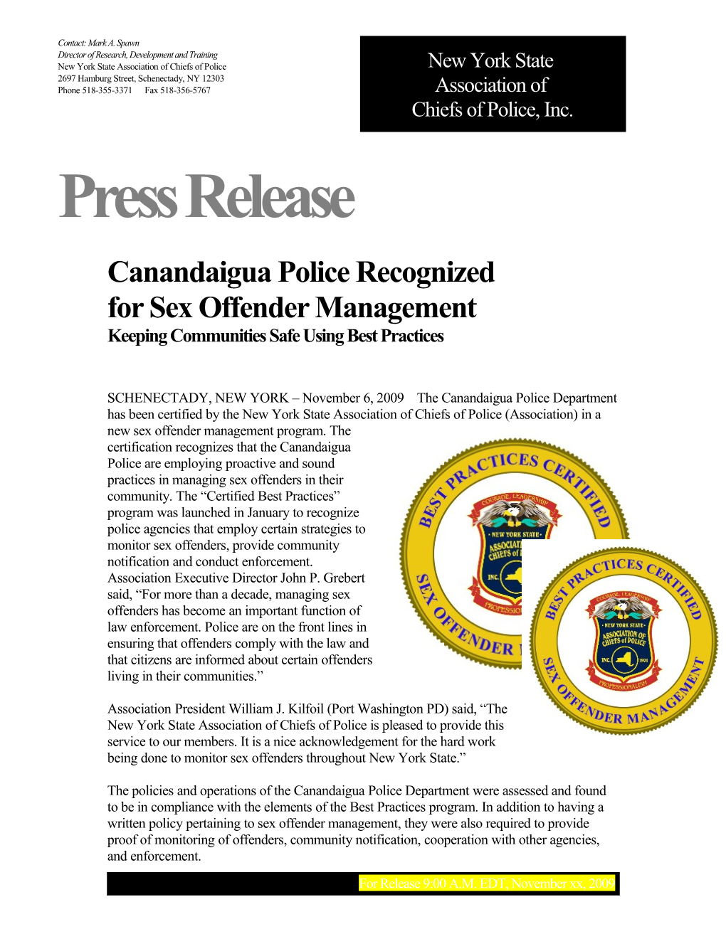 Page 1 Keeping Communities Safe Using Best Practices in Sex Offender Management