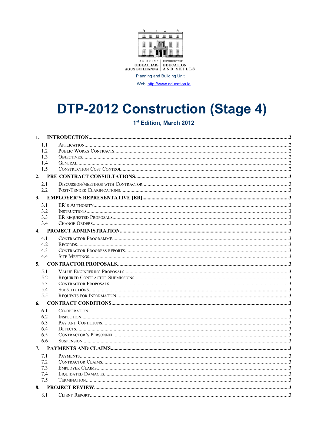 DTP-2012 Construction Stage 4 1St Edition March 2012