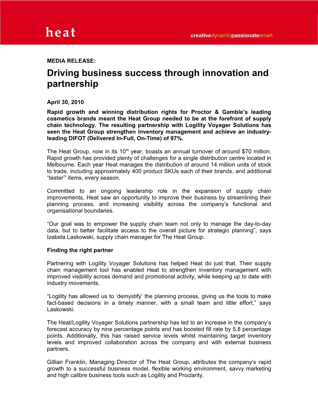 Driving Business Success Through Innovation and Partnership