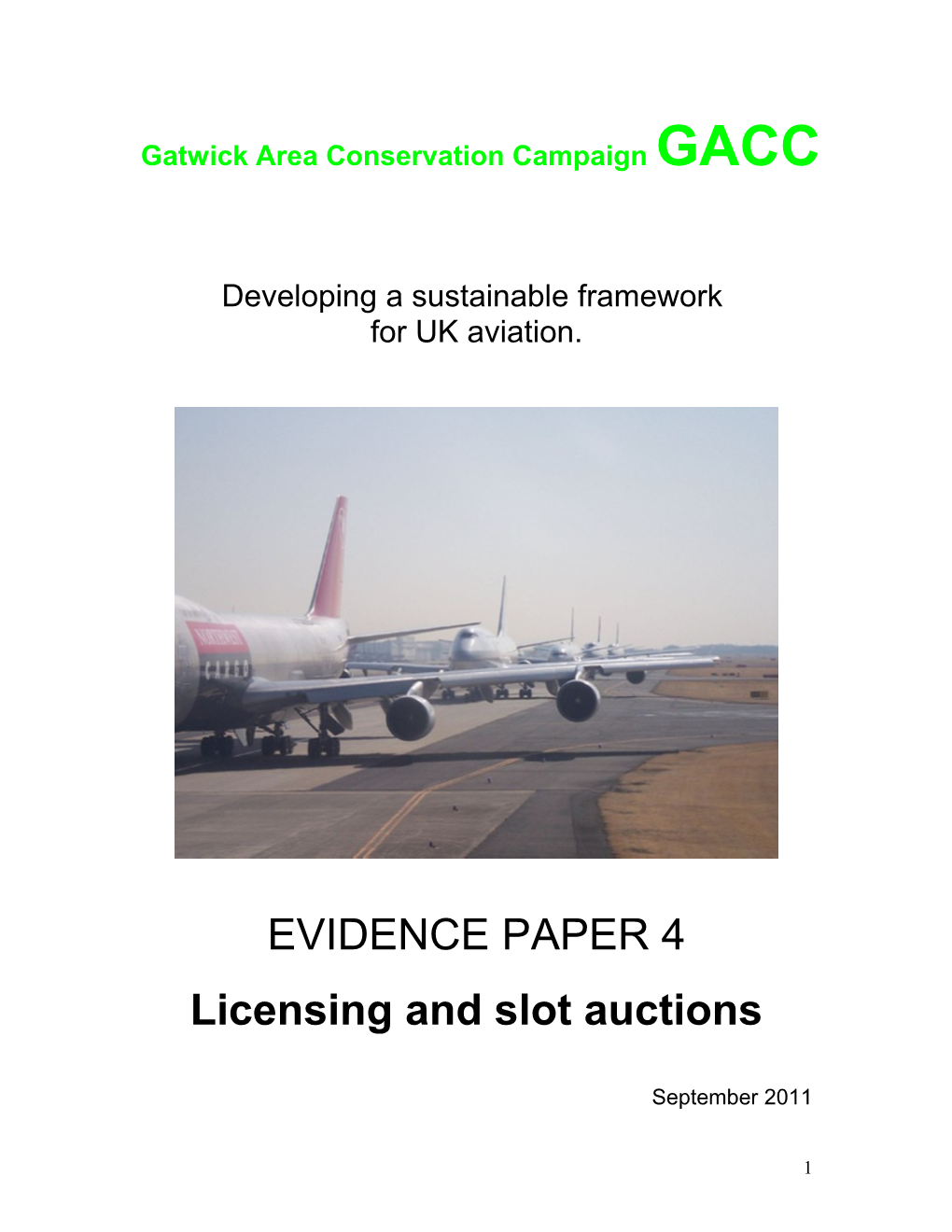 GACC Evidence Paper