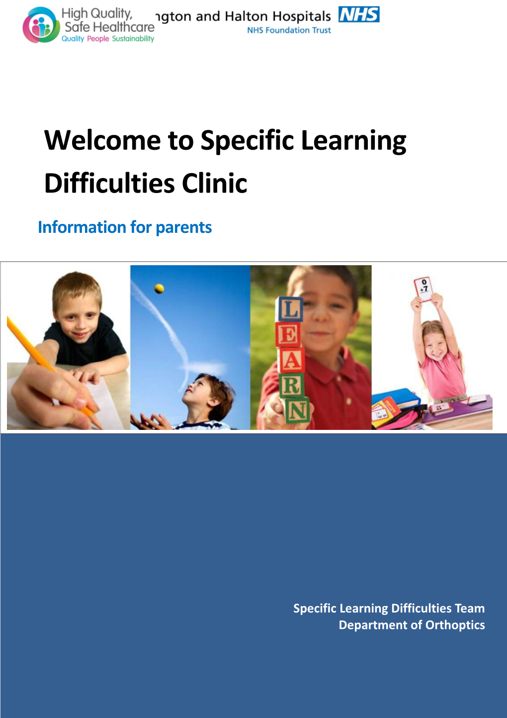 Welcome to Specific Learning Difficulties Clinic