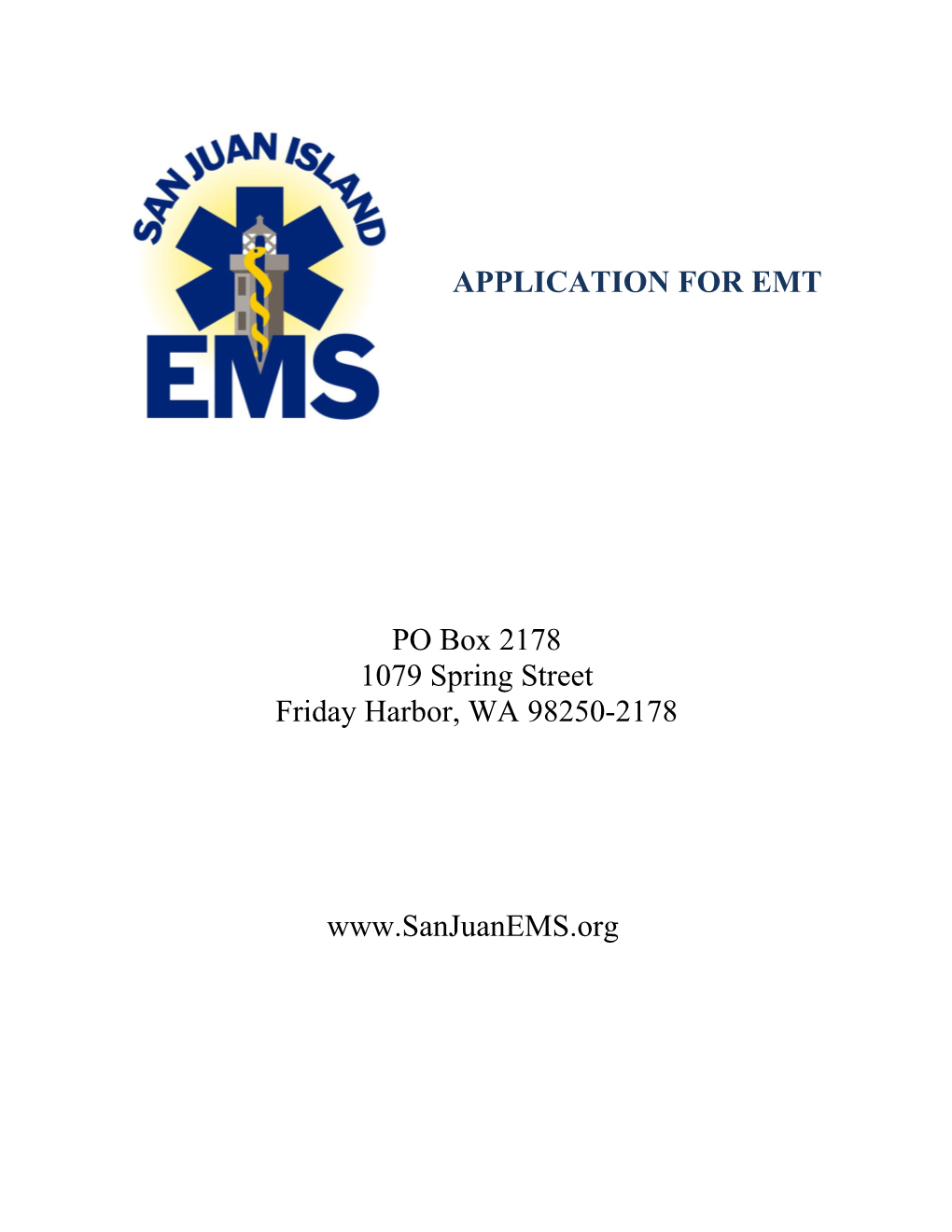Application for Emt