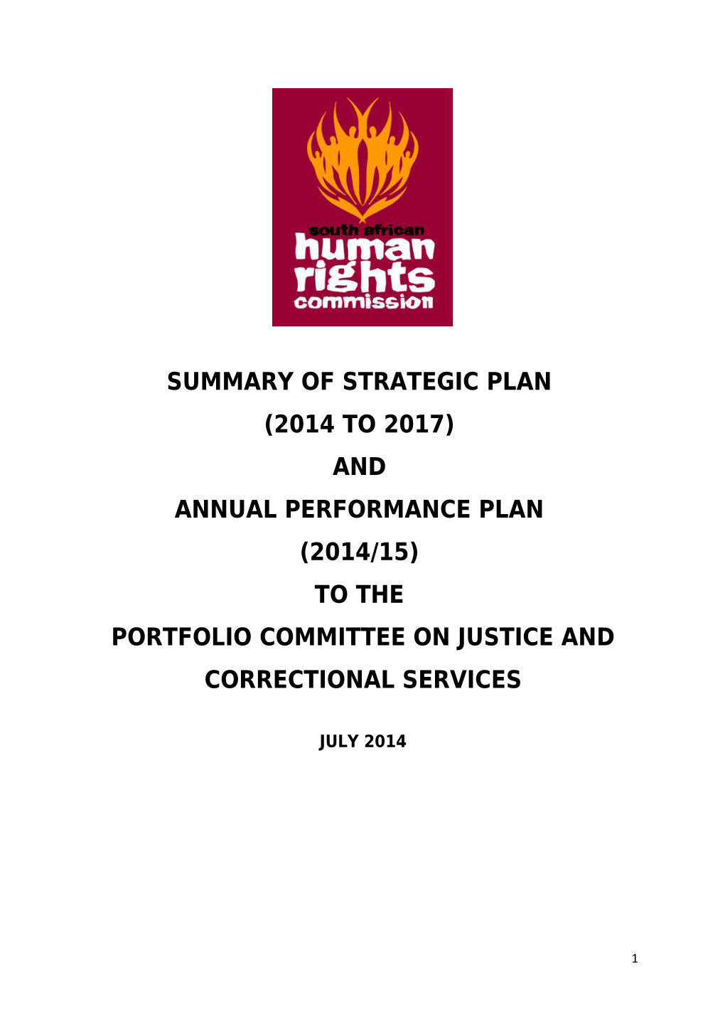 Portfolio Committee on Justice and CORRECTIONAL SERVICES