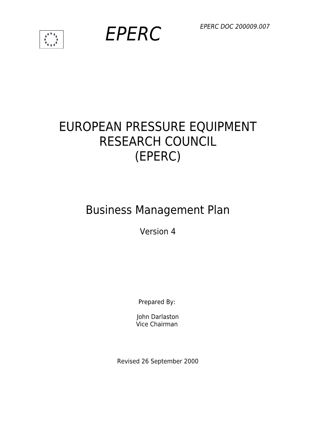 European Pressure Equipment Research Council