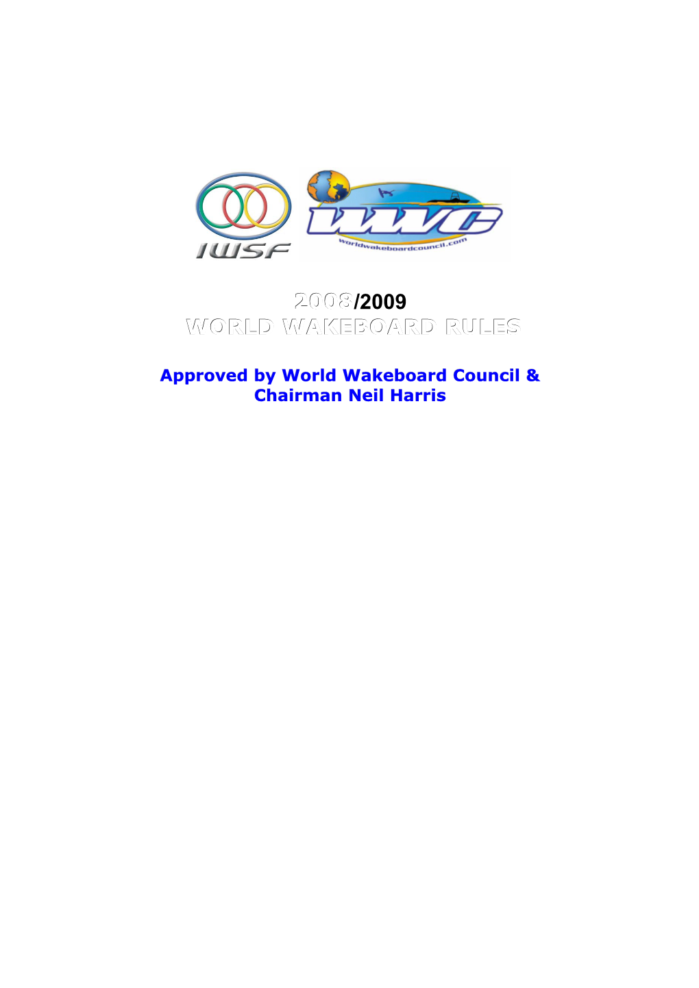 2002 Wakeboard World Championships Rules