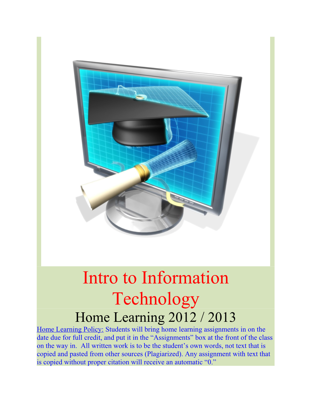 Intro to Information Technology