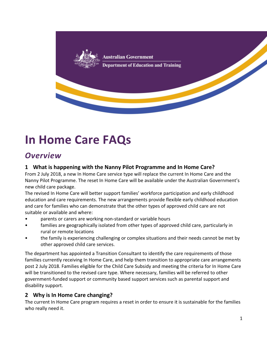 In Home Care Faqs