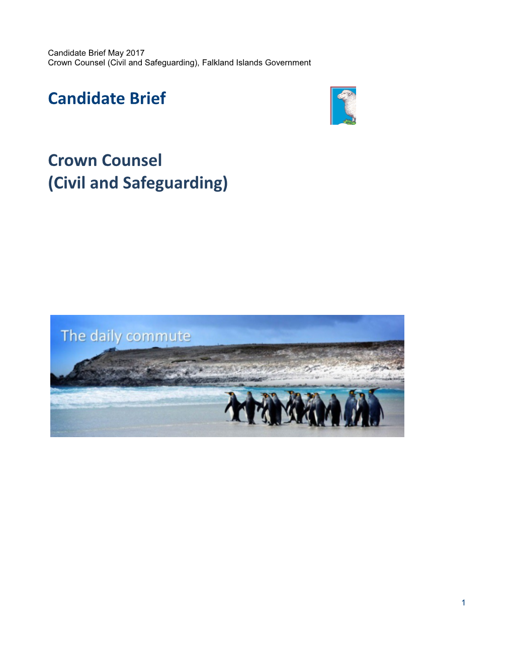 Crown Counsel (Civil and Safeguarding), Falkland Islands Government