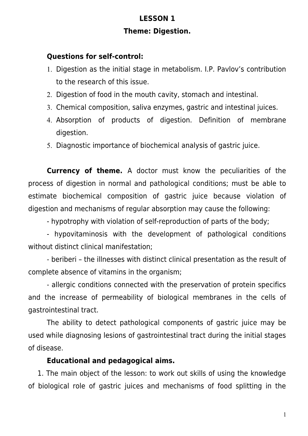 Topic: Exchange and Functions of Carbohydrates