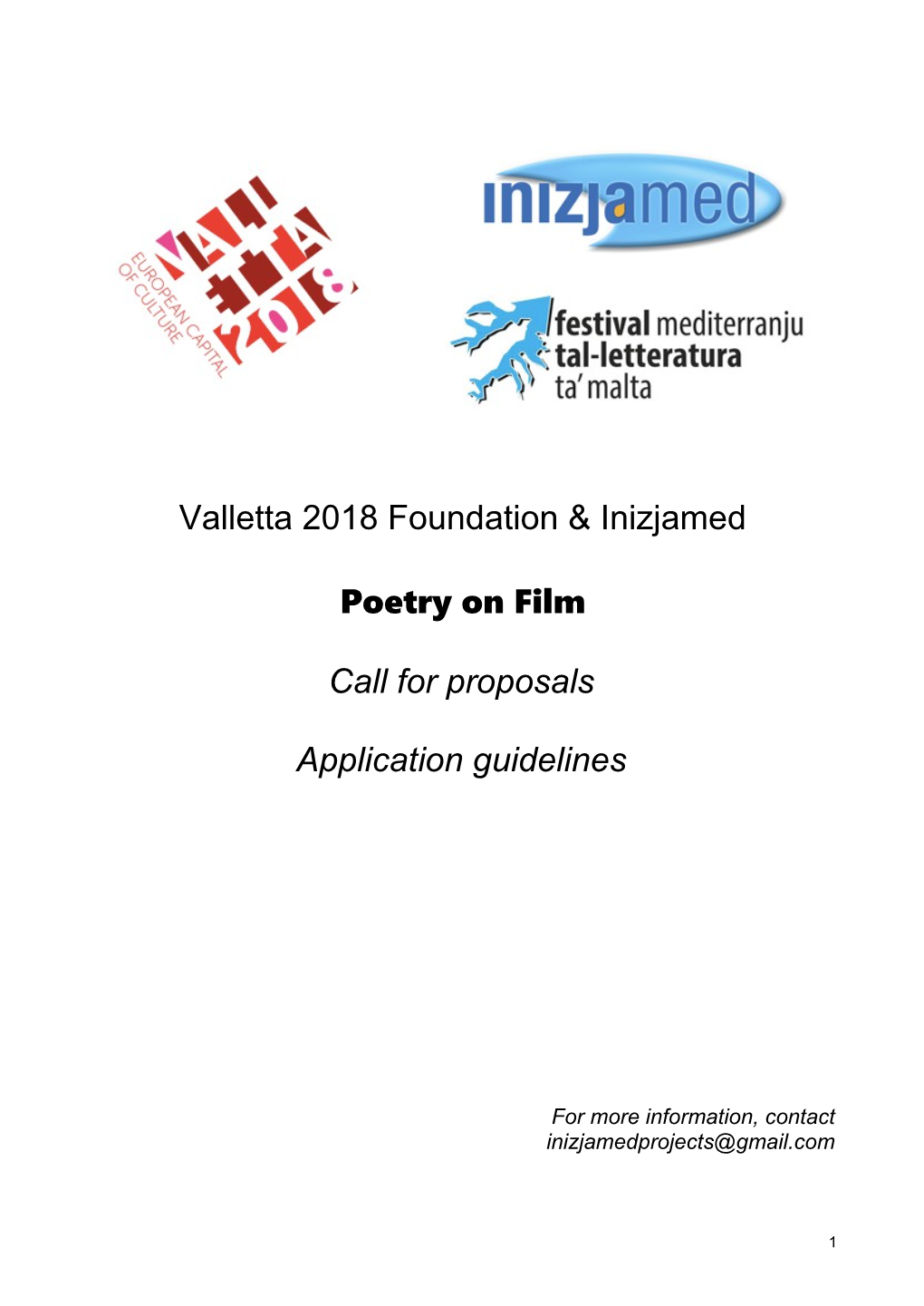 Valletta 2018 Foundation & Inizjamed