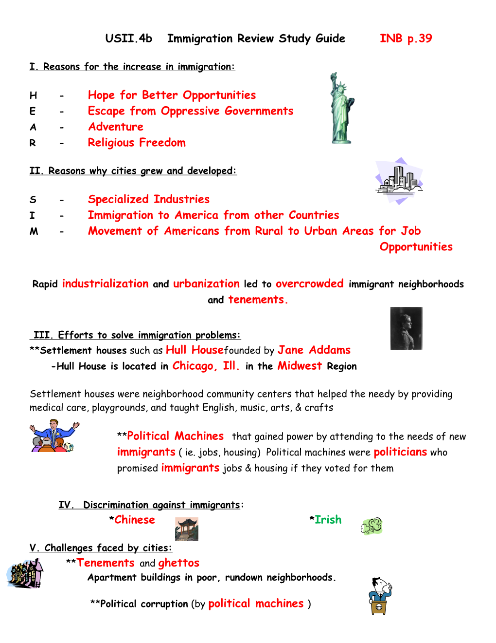 USII.4B Immigration Review Study Guide INB P.39