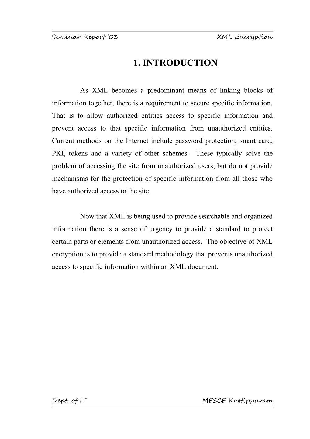 Seminar Report 03XML Encryption