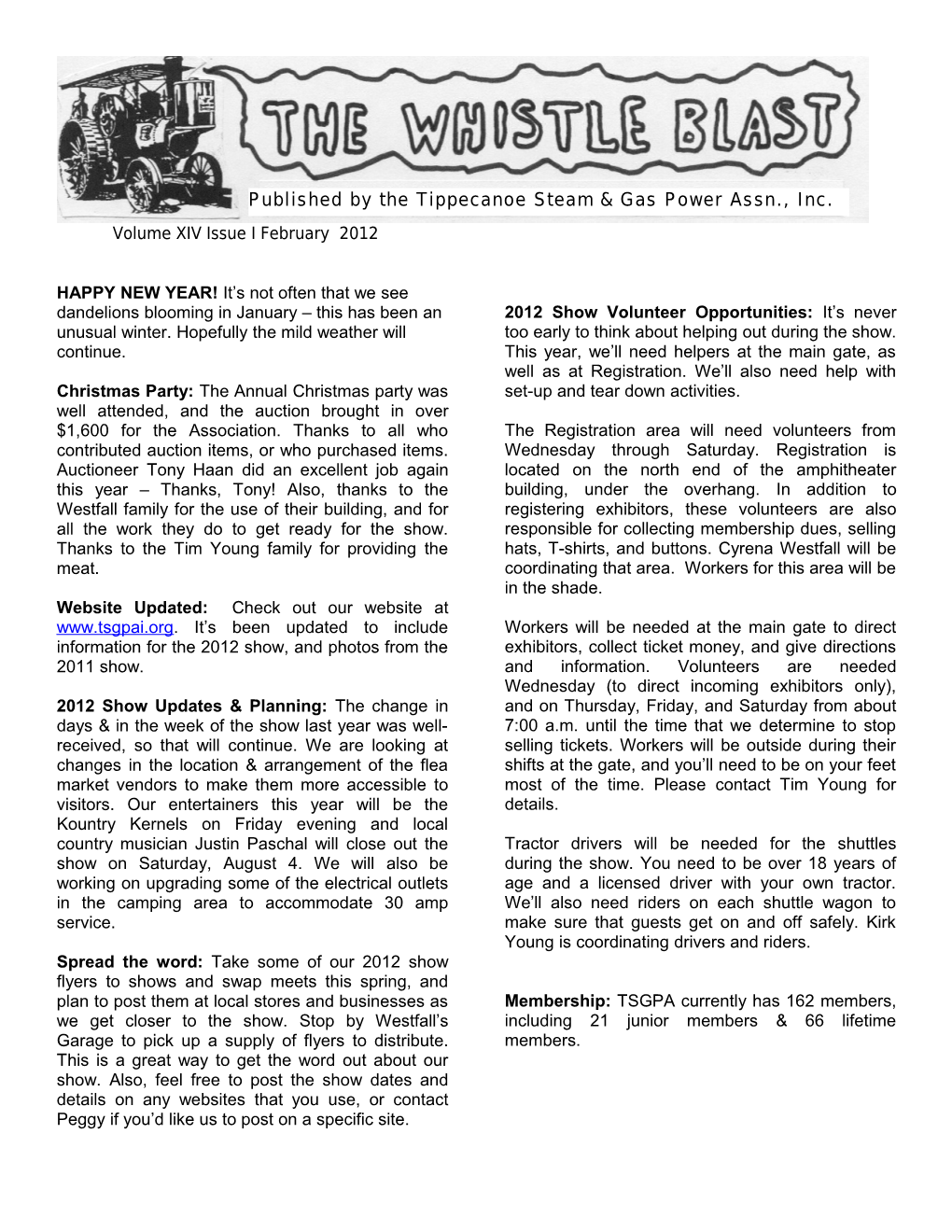 Volume XIV Issue I February 2012