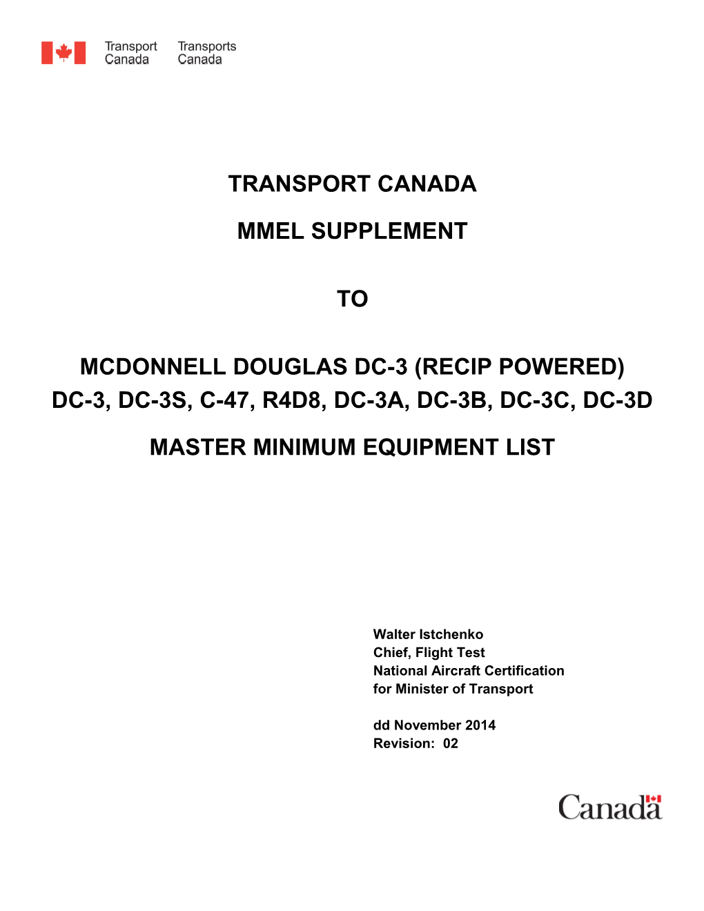 Mcdonnell Douglas Dc-3 (Recip Powered)