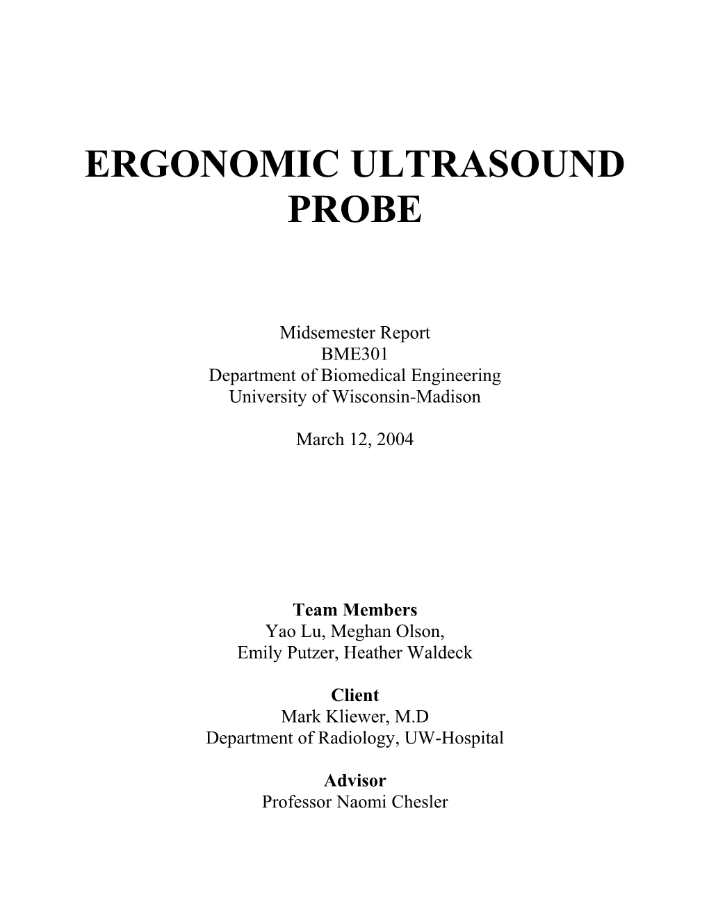 Ergonomic Ultrasound Probe