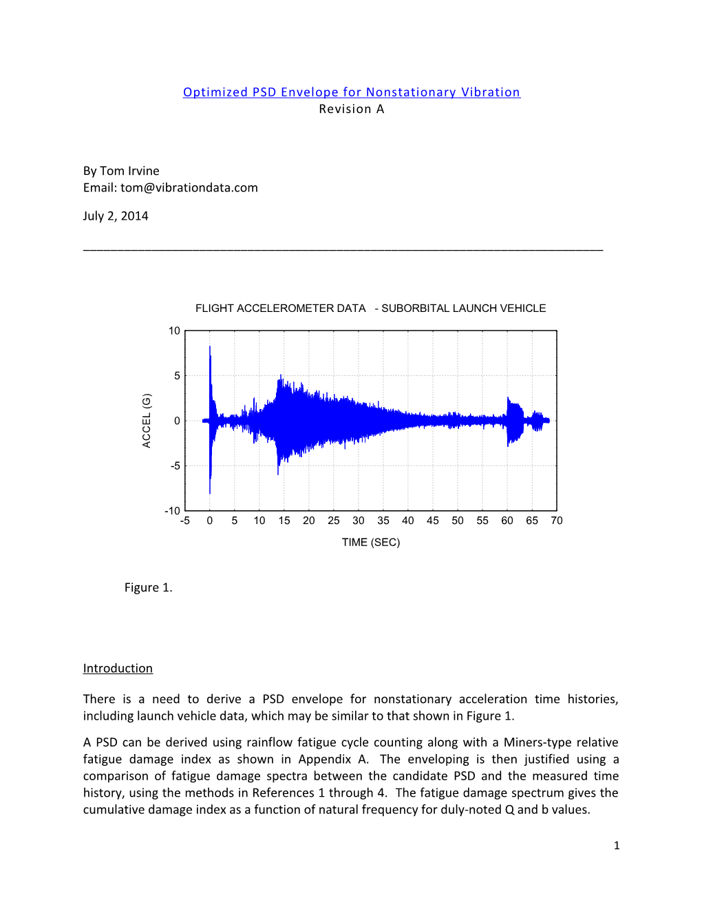 Optimized PSD Envelope for Nonstationaryvibration