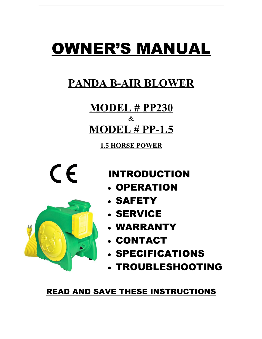 Panda B-Air Blower