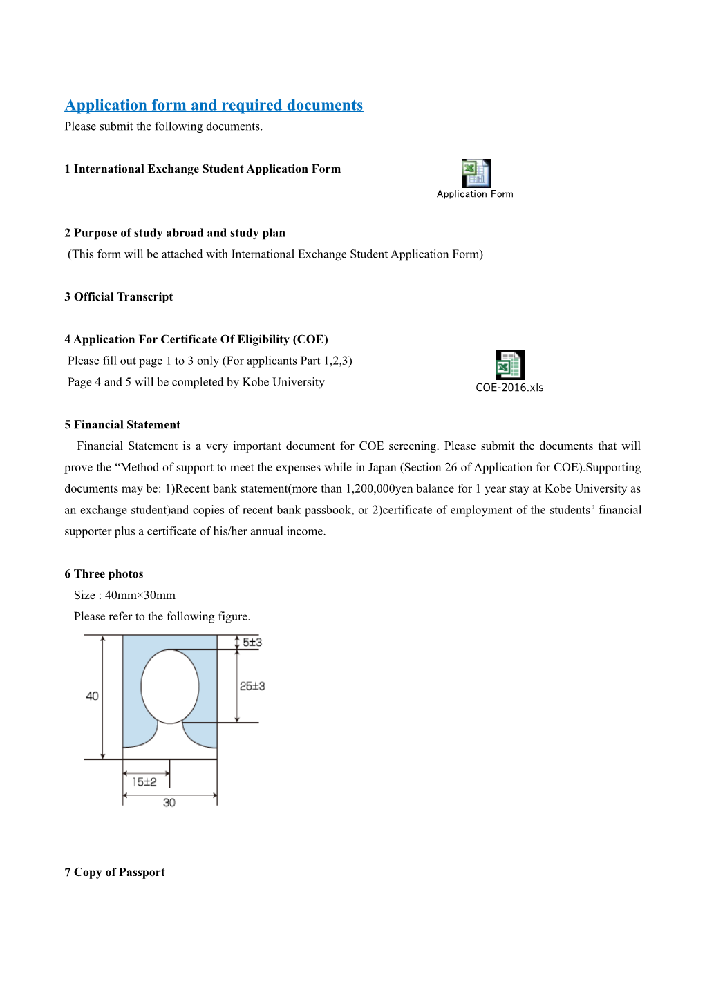 1 International Exchange Student Application Form