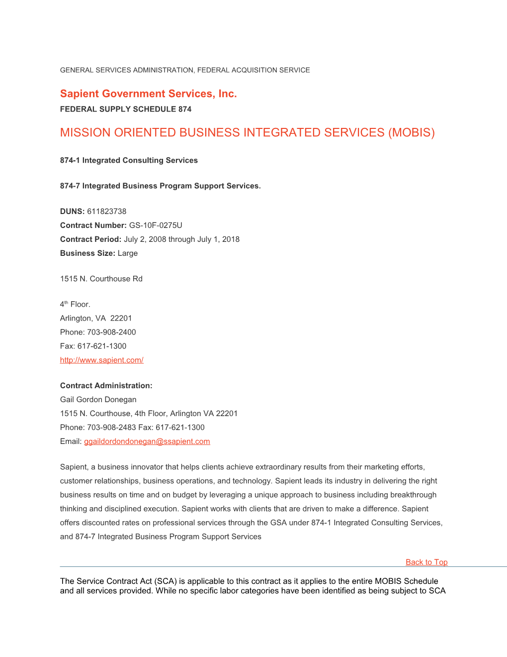 General Services Administration, Federal Acquisition Service
