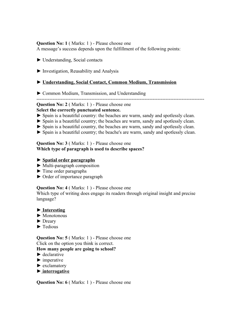 ENG001 Final Term Past Paper