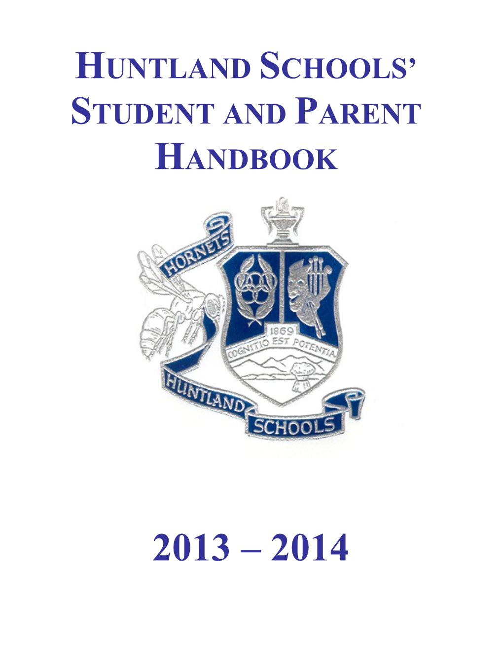 Huntland Schools Student and Parent Handbook