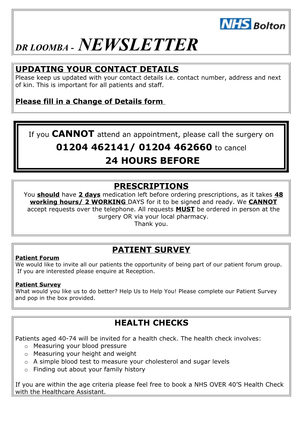 Measuring Your Blood Pressure