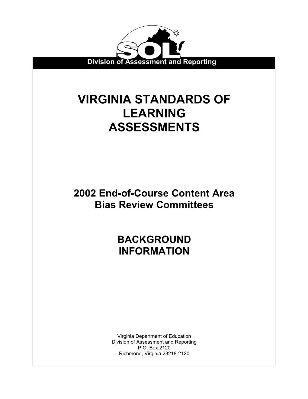 2002 End-Of-Course Content Area