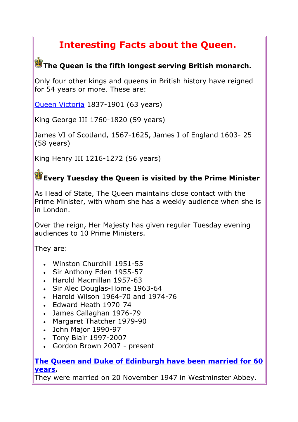 Interesting Facts About the Queen