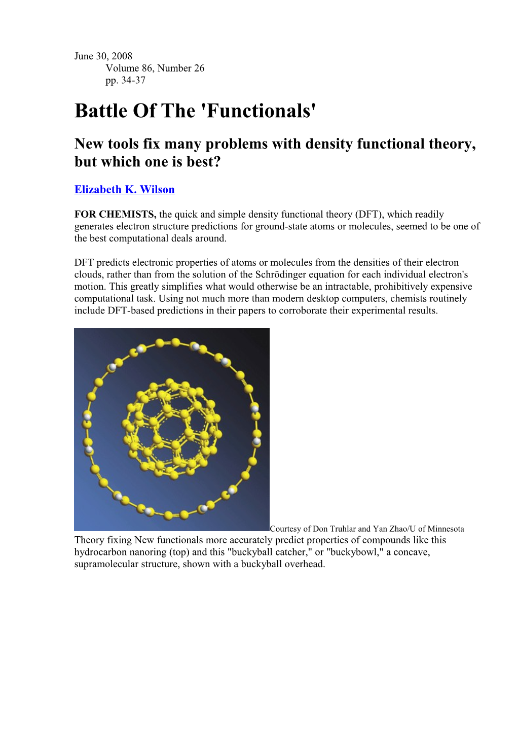 Battle of the 'Functionals'