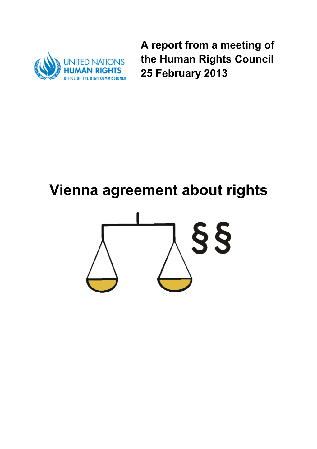 Vienna Agreement About Rights