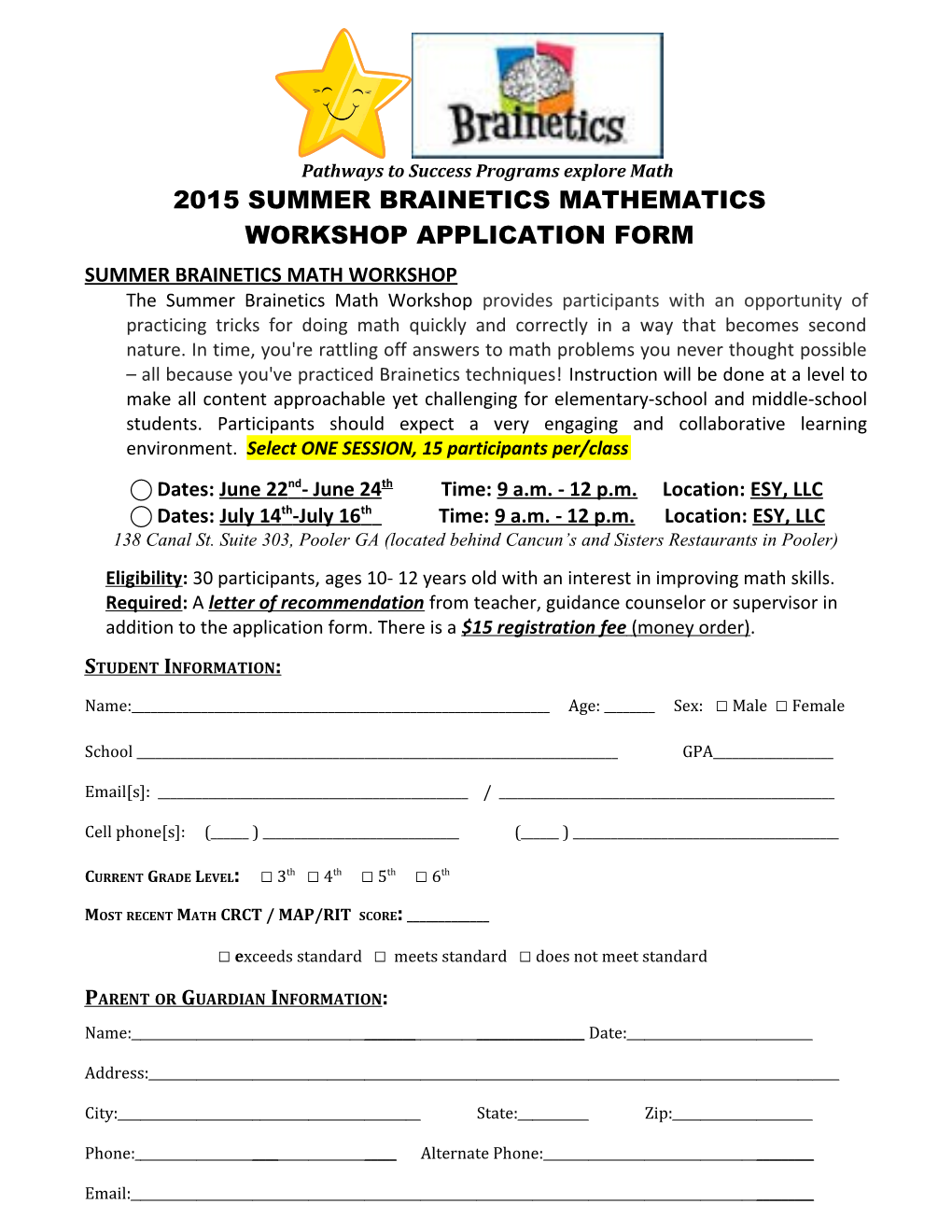 Pathways to Success Programs Explore Math