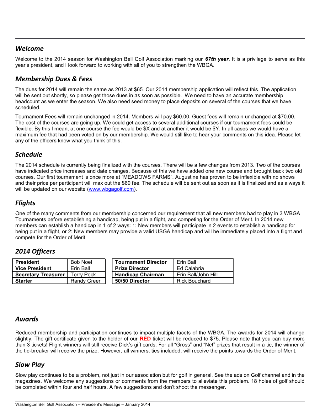 Membership Dues & Fees